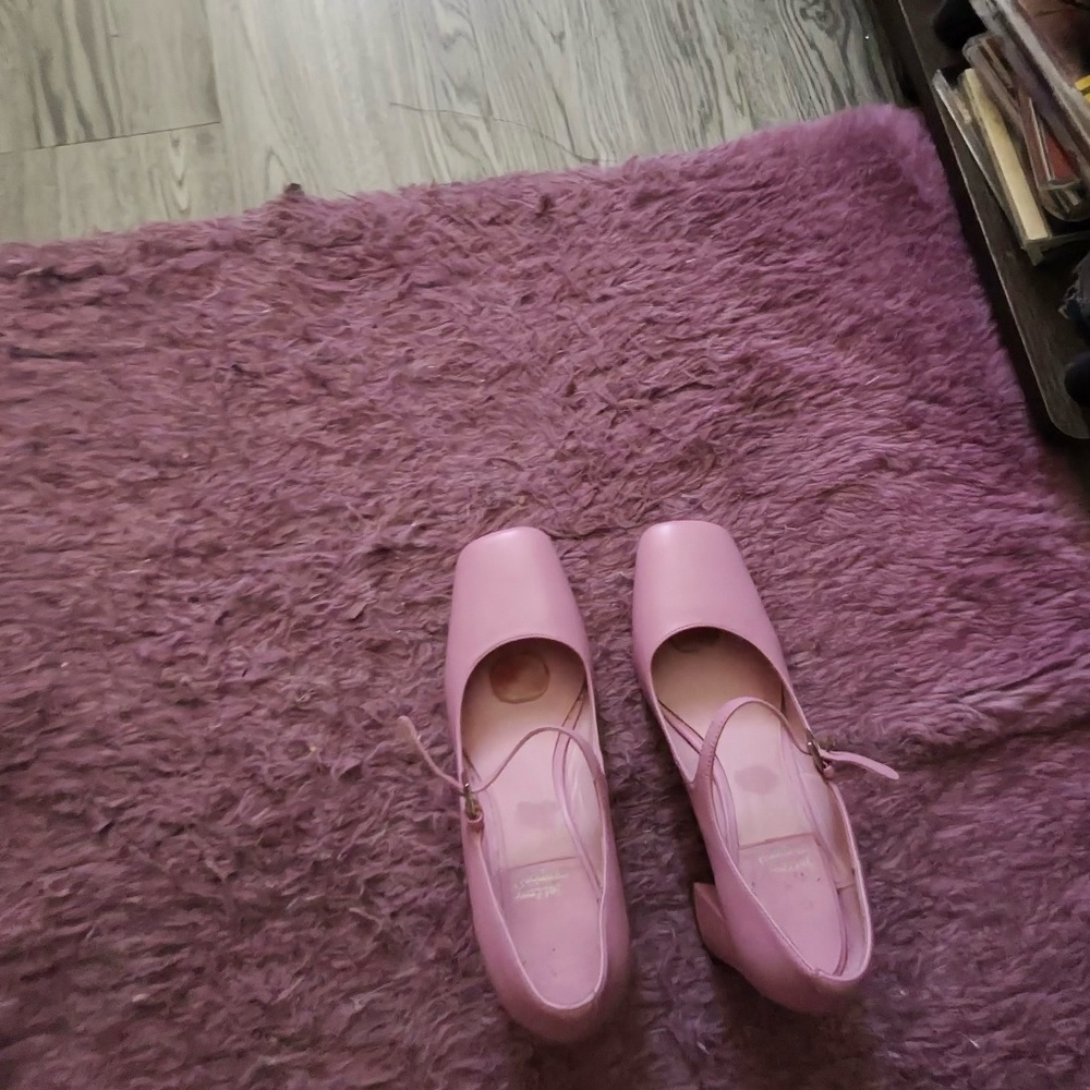 Jeffrey Campbell Pink Mary Jane Pumps - Chunky Block Heel